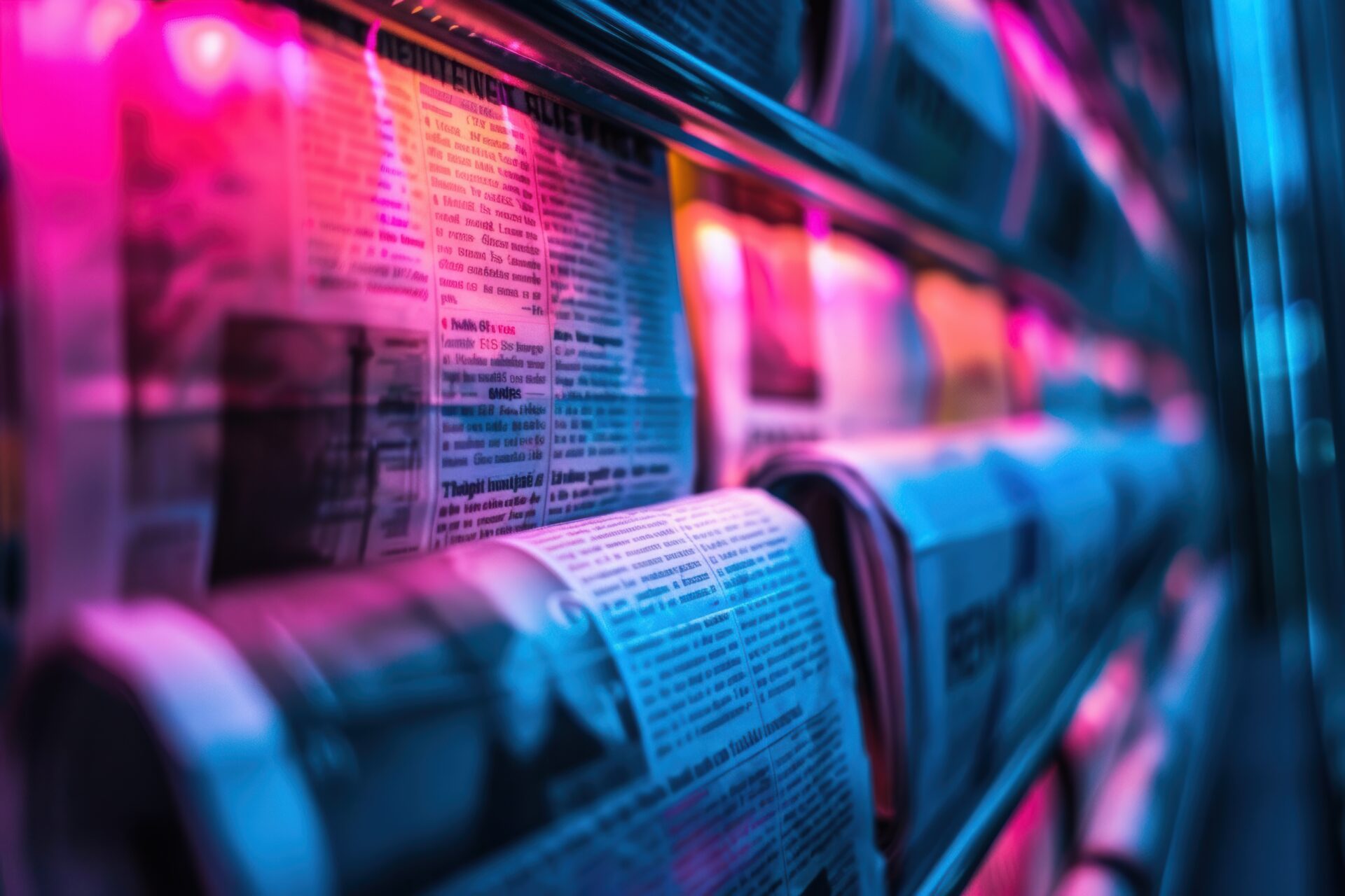 Journalism and media concept background with abstract news visuals